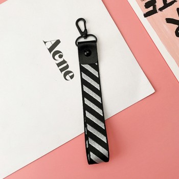 Fashion US Japan Street Brand Lanyard Wrist Neck Strap for keys ID Card Phone Straps for iPhone Redmi Hang Rope Stripe Pattern