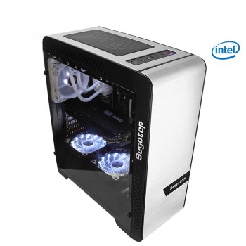 Kotin G1 i7 9700K 3.6GHz Gaming PC Desktop Intel 256GB SSD 16GB RAM (2x8G) Computer RGB Fan Computer Liquid Cooler Water Cooling