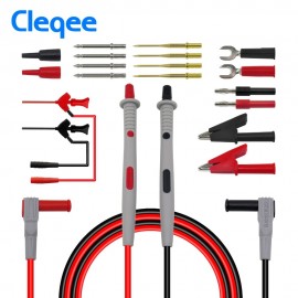 Cleqee Multimeter probes replaceable needles test leads kits probes for digital multimeter cable feeler for multimeter wire tips