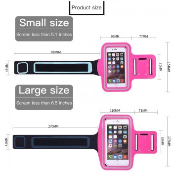Sport Running Waterproof Armband 4.0~6.5 inch Cell Phone Bag Case For iPhone 7 8 Plus Samsung Xiaomi Huawei Phone Cases Arm Band