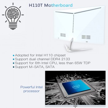 onebot L2416 G4400 120G SSD 4G DDR4 1920*1080 23.8 All-in-one Computer Desktop Dual Core All-In-One PC for Office Bussiness