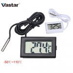 Vastar -50 to 110 Digital Thermometer Mini LCD Display Meter Fridges Freezers Coolers Aquarium Chillers Mini 1M Probe Instrument