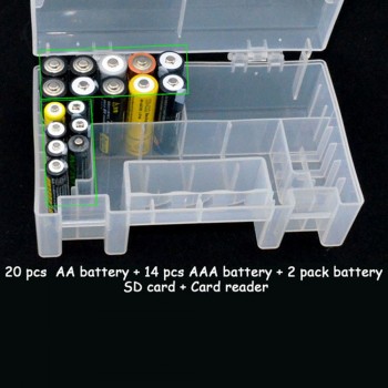 Hot Durable Battery Holder Hard Plastic Case Storage Box for AAA AA 9V Batteries