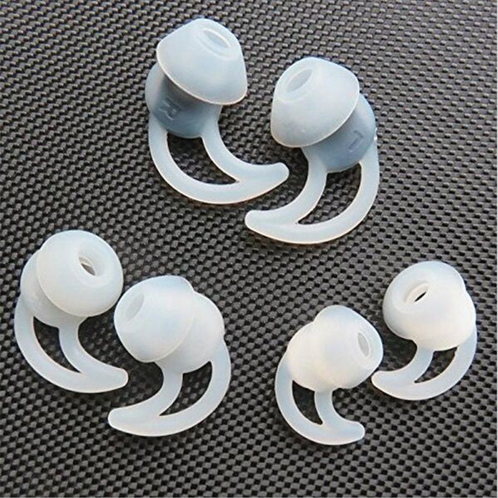 White Soft Replacement Ear Bud Tips For BOSE QC20i QC20 Quiet Comfort Earphones Headphone 3Pairs(S+M+L)