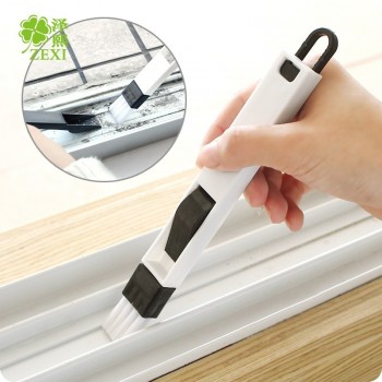 2 In 1 Cleaning Brush Dustpan Windows Recess Groove Cleaner Screens Keyboard Drawer Crevice Wash Kitchen Computer Cleaning Tools