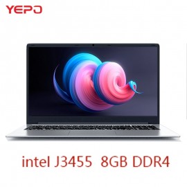 YEPO Notebook Computer 15.6 inch 8GB RAM DDR4 64GB/128GB/256GB SSD intel J3455 Quad Core Laptops With LED FHD Display Ultrabook