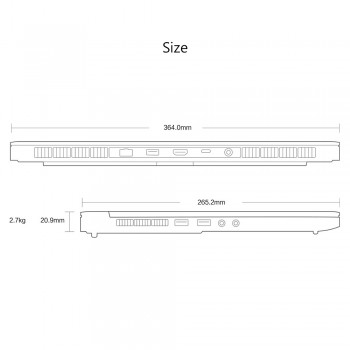 Original Xiaomi Mi Gaming Laptop Windows 10 Intel Core i7 - 8750H 16GB RAM 256GB SSD 1TB HDD HDMI Notebook Type -C Bluetooth