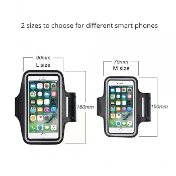 Running Armband For iPhone xs max x xr 7 8 6s plus Exercise Case Gym Brassard Wrist Leather Belt Pouch Mobile Phone Accessories