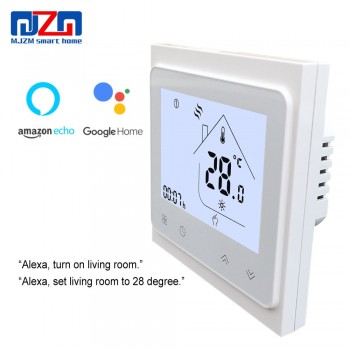 MJZM BGL-002-WiFi Thermostat Temperature Controller for Gas Boiler Alexa Google Home Control Thermoregulator for Warm Room