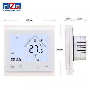 MJZM BGL-002-WiFi Thermostat Temperature Controller for Gas Boiler Alexa Google Home Control Thermoregulator for Warm Room