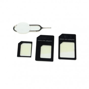 Levert Dropship Retail Version Best Quality With Pin Convert Nano SIM Card to Micro Standard Adapter For iPhone and for Samsung