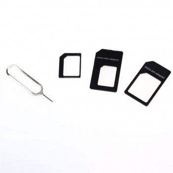 Levert Dropship Retail Version Best Quality With Pin Convert Nano SIM Card to Micro Standard Adapter For iPhone and for Samsung
