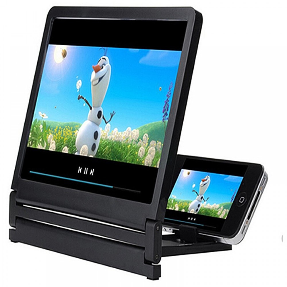 NEW 3D Video Screen Amplifier Mobile Phone Screen Magnifier Eyes Protection Display Folding Enlarged Expander Stand Holder