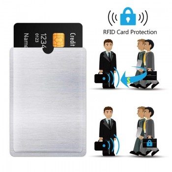 10 Pack RFID Blocking Sleeves Anti Theft RFID Card Protector RFID Blocking Sleeve Identity Anti-Scan Card Sleeve