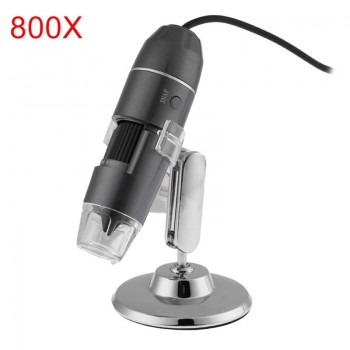 Professional USB Digital Microscope 1000X 800X 8 LED 2MP Electronic Microscope Endoscope Zoom Camera Magnifier+ Lift Stand Tool