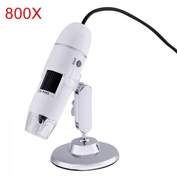 Professional USB Digital Microscope 1000X 800X 8 LED 2MP Electronic Microscope Endoscope Zoom Camera Magnifier+ Lift Stand Tool