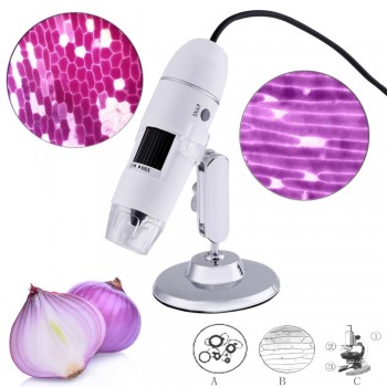 Professional USB Digital Microscope 1000X 800X 8 LED 2MP Electronic Microscope Endoscope Zoom Camera Magnifier+ Lift Stand Tool