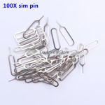 100 pcs Metal SIM Card Tray Removal Eject Pin Key Tool Needle For iPhone 7 plus 8 X iPad Samsung S7 S8 Xiaomi