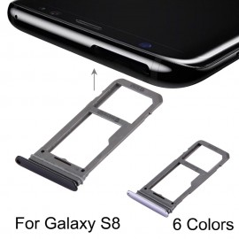 New for For Galaxy S8 SIM Card Tray Slot Holder SD Card Tray Sim Card Adapter Repair, replacement, accessories