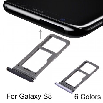 New for For Galaxy S8 SIM Card Tray Slot Holder SD Card Tray Sim Card Adapter Repair, replacement, accessories