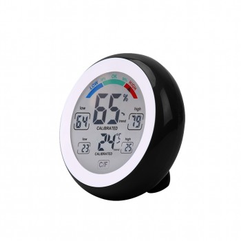 Digital Thermometer Hygrometer Temperature Humidity Meter Max Min Value Trend Display