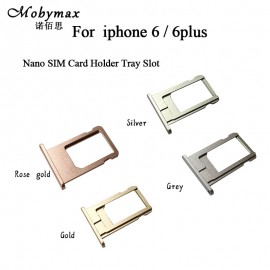 Nano SIM Card Tray Holder For iPhone 6/ 6 Plus Grey Silver Gold Rose Gold Sim Tray Holder Repair for iPhone6 6plus Replacement