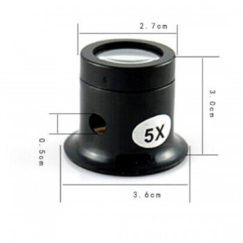 Jeweler Watch Magnifier Tool 10X/5X Monocular Magnifying Glass Loupe Lens Eye Magnifier Len Repair Kit Tool