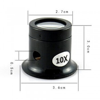 Jeweler Watch Magnifier Tool 10X/5X Monocular Magnifying Glass Loupe Lens Eye Magnifier Len Repair Kit Tool