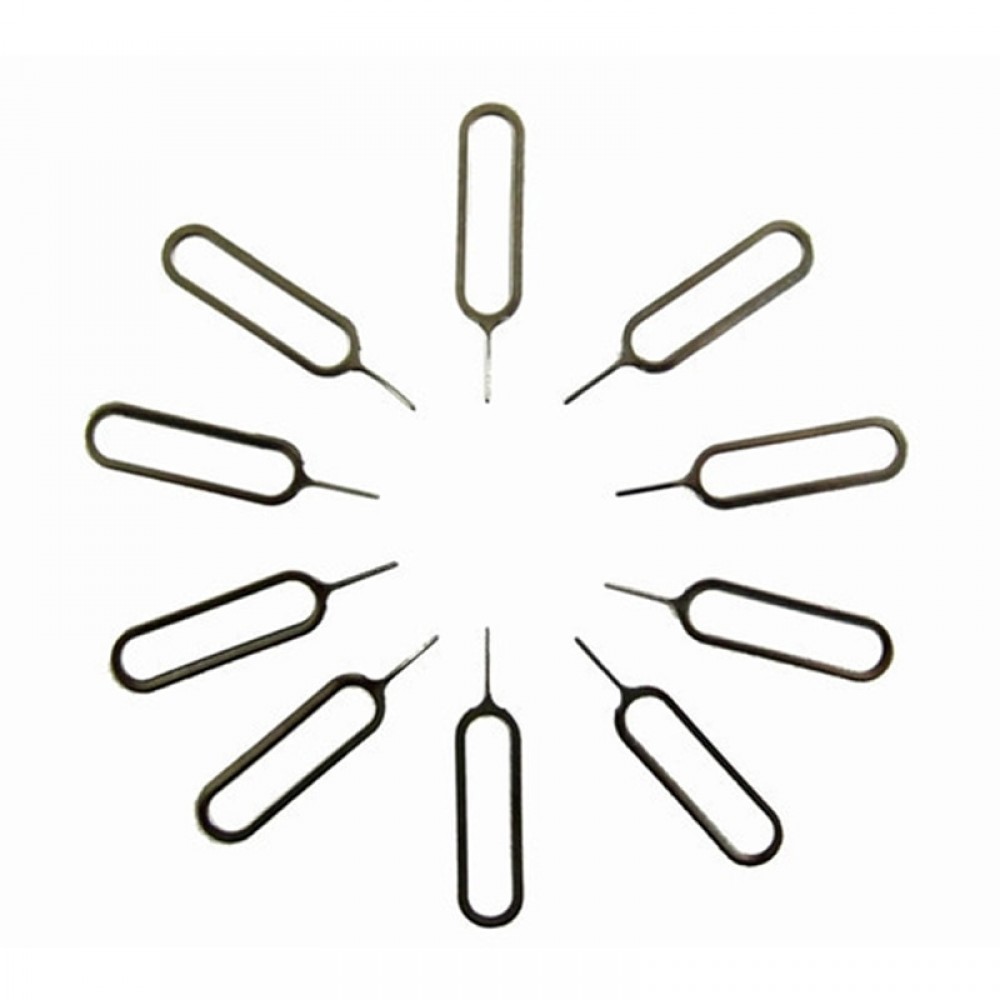 10PCS For iPhone Sim Card Tray Open Eject ejector Pin Key For iPhones 6S huawei mate 7 samsung galaxy S8 Plus S6 edge note 8 4 5
