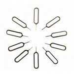 10PCS For iPhone Sim Card Tray Open Eject ejector Pin Key For iPhones 6S huawei mate 7 samsung galaxy S8 Plus S6 edge note 8 4 5