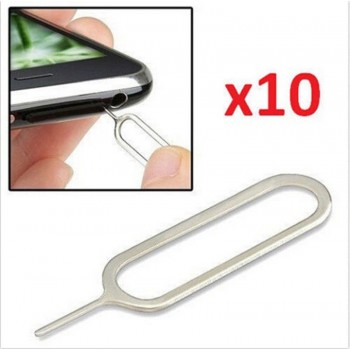 10PCS For iPhone Sim Card Tray Open Eject ejector Pin Key For iPhones 6S huawei mate 7 samsung galaxy S8 Plus S6 edge note 8 4 5