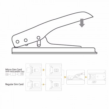 Nulaxy Sim Card Adapter High Quality Sim Card Cutter Nano-Micro Nano-Standard Micro-Standard Nano Sim Adapter for Cellphone