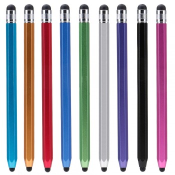 Hex Dual Heads Capacitive Touch Screen Pen Stylus For iPad iPhone Samsung Sony
