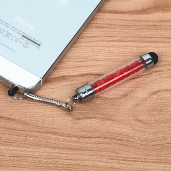 FFFAS Tablet Stylus Pen Mini Diamonds 3.5mm Earphone Port Dust Plug Mobile Phone Touch Pen For Apple IPhone IPad PC Latop Decor