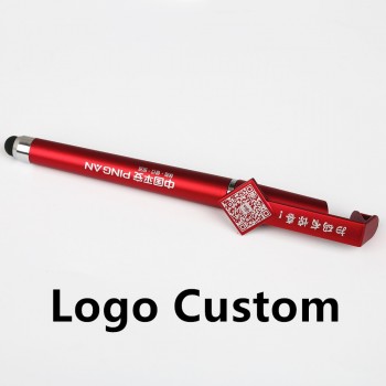 Multi-function Mobile Phone Stylus + Ball pen + Mobile Phone Stand Holder Gift Advert ad Logo Custom Picture DIY for Iphone 6 7
