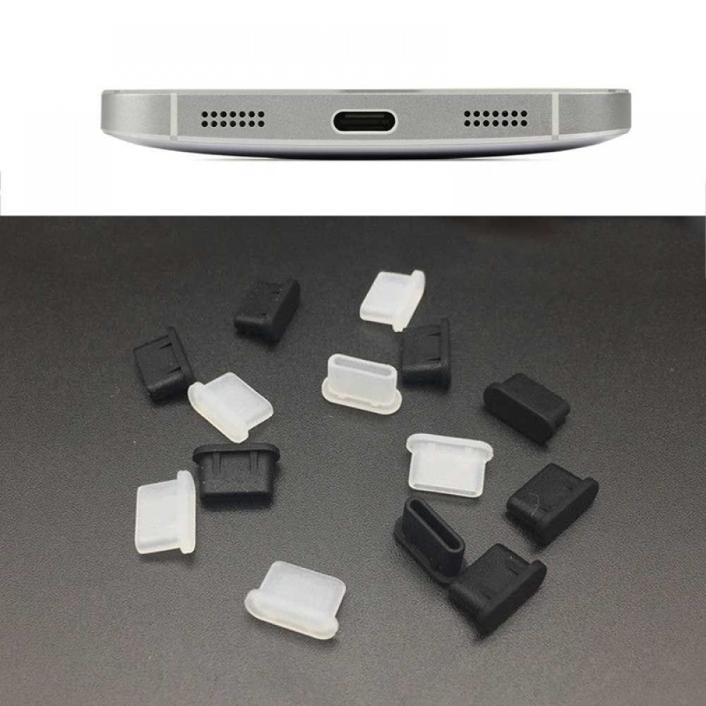 dropshipping 5pcs Dustproof Cover Cap Jack Charger Plug Type-C Port Anti-dust For Mobile Phone JLRJ88