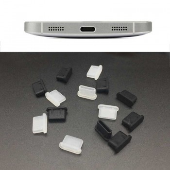 dropshipping 5pcs Dustproof Cover Cap Jack Charger Plug Type-C Port Anti-dust For Mobile Phone JLRJ88