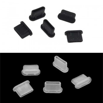 dropshipping 5pcs Dustproof Cover Cap Jack Charger Plug Type-C Port Anti-dust For Mobile Phone JLRJ88