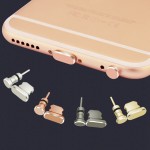 Metal Charging Port 3.5mm Earphone Jack USB Dust Plug Set For iPhone XS Max XR X 8 7 7 6 6S Plus 5 5s Mini Anti Dust Cap Stopper