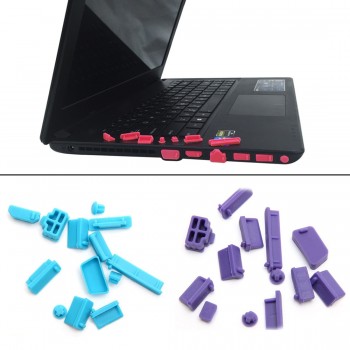 Marsnaska 13Pcs/set Silicone Anti Dust Plug Stopper Laptop dust plug laptop dustproof usb dust plug Computer Accessories
