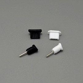 10set a lot Dust Plugs Plug 3.5 Micro Earphone Plug Micro USB Plug For Android phone 3.5mm Earphone Jack  For Samsung  Xiaomi