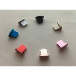 Mobile Phone Charge Port Dust Plug Aluminium Alloy Dust Plug for iPhone 5 5s 6 plus 6s plus 7 Plus 8 plus for iphone X