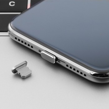Mobile Phone Charge Port Dust Plug Aluminium Alloy Dust Plug for iPhone 5 5s 6 plus 6s plus 7 Plus 8 plus for iphone X