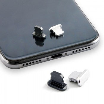 Mobile Phone Charge Port Dust Plug Aluminium Alloy Dust Plug for iPhone 5 5s 6 plus 6s plus 7 Plus 8 plus for iphone X