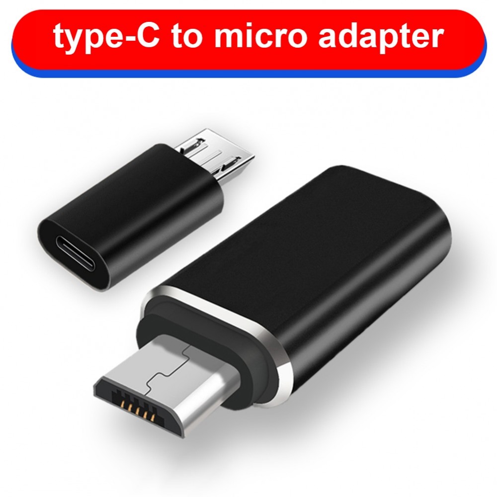 Aluminium Alloy Micro USB Male to Type C Female Adapter Converter Connector for Phone Tablet NK-Shopping