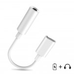 For Lightning to 3.5mm Headphone Jack Audio Cable Converter Adapter Aux For iPhone 7 X Earphone Splitter IOS 12 Male to Female