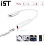 IST IOS 12 Music Headphone Adapter For iPhone 7 8 X AUX Adapter For Lightning Female To 3.5mm Male Adapters Headphone Jack Cable