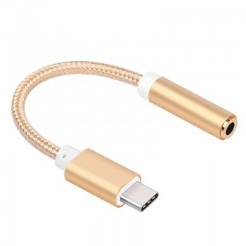 AUX Jack Type C To 3.5mm Earphone Headset Cable Adapter USB C Audio Cable Adapter For Xiaomi Mi8 Mi6 For Huawei P20 Mate 10 Pro
