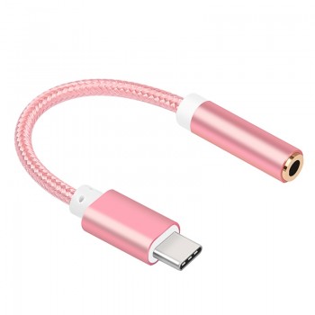 AUX Jack Type C To 3.5mm Earphone Headset Cable Adapter USB C Audio Cable Adapter For Xiaomi Mi8 Mi6 For Huawei P20 Mate 10 Pro