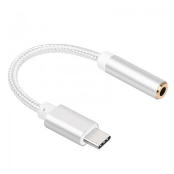 AUX Jack Type C To 3.5mm Earphone Headset Cable Adapter USB C Audio Cable Adapter For Xiaomi Mi8 Mi6 For Huawei P20 Mate 10 Pro